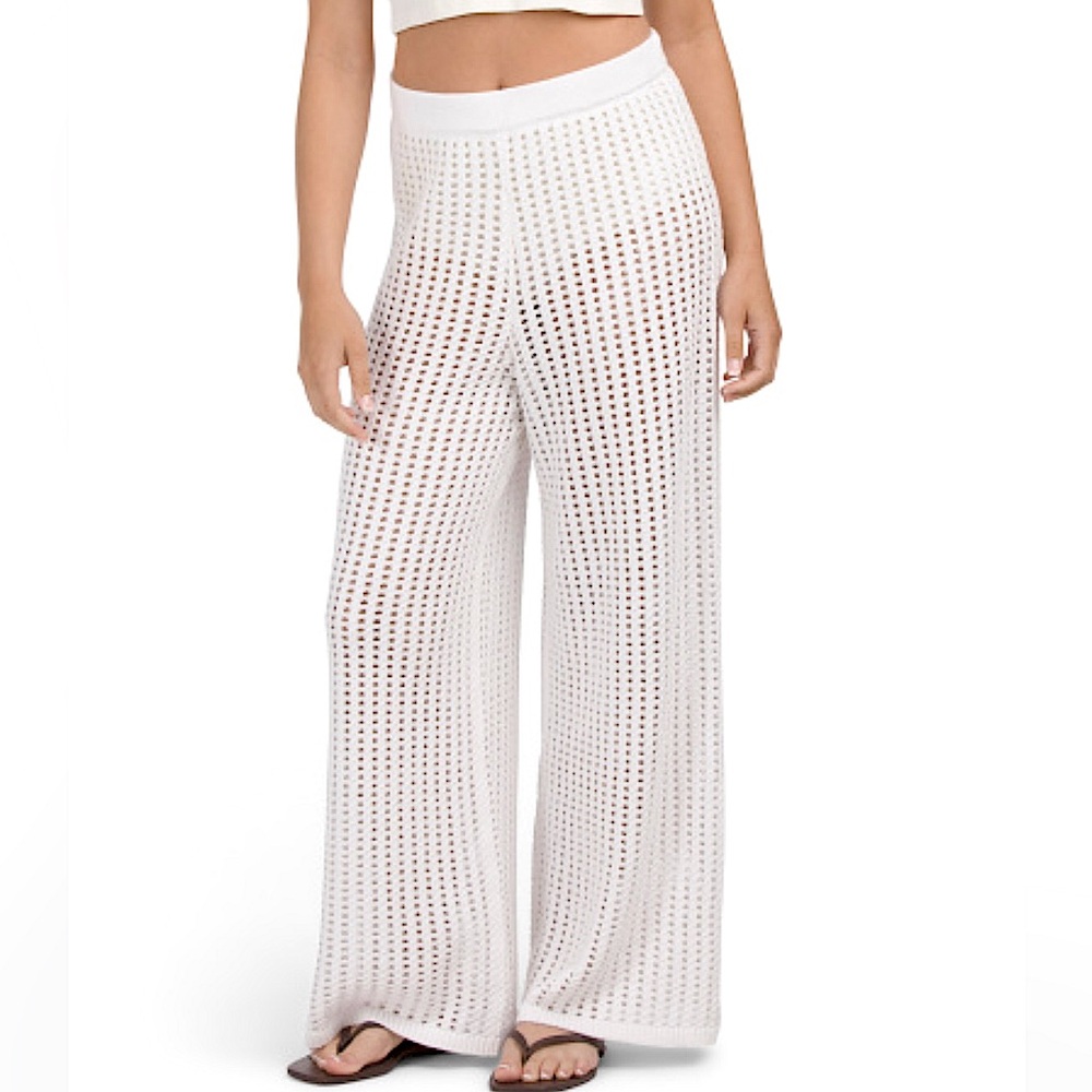 New! 525 AMERICA Crochet Pants in White | M